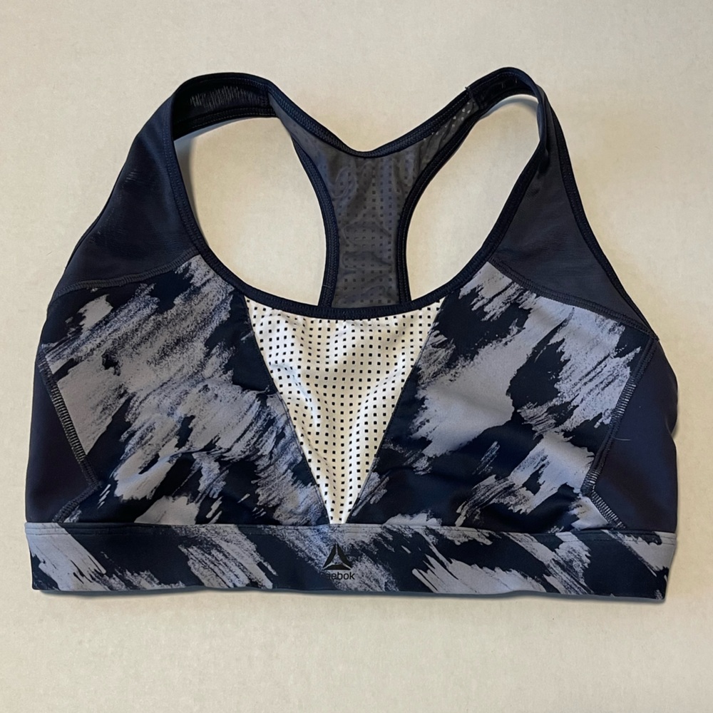 Reebok Les Mills Sports Bra Gray Large